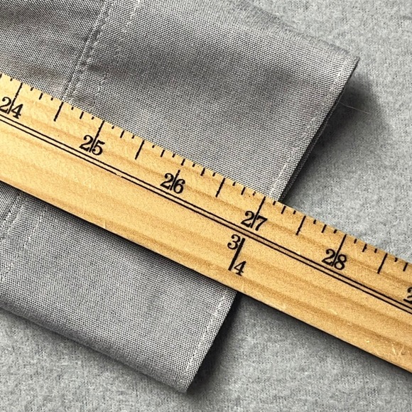 Buck‎ Mason Men Long Sleeve Shirt Oxford Twill Chambray Button Field Pocket XXL - Picture 9 of 10